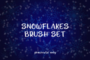 Snowflakes Brush Set - for Procreate, a Brush Add-On by MuSan (Thumbnail 1 of 5)