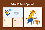 70 Giraffe Vectors Icons, an Emoji Icon by Brickclay (Thumbnail 2 of 11)