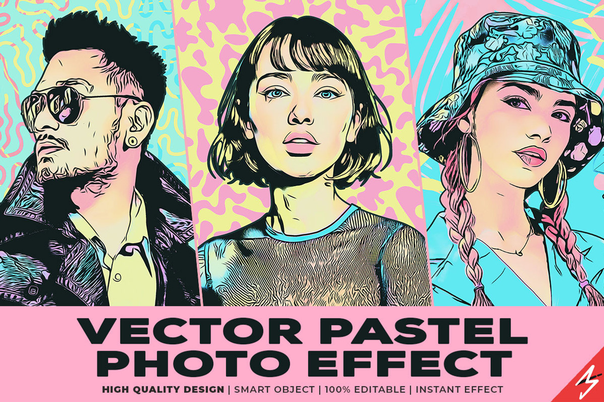 Vector Pastel Photo Effect, an Action Add-On by Amorjesu.com (Photo 1 of 32)