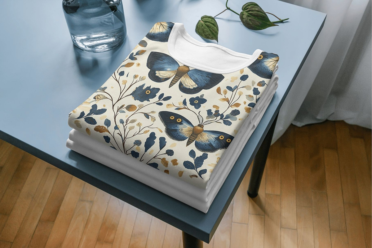 12 Moth Magic Seamless Patterns, a Pattern Graphic by Inknfolly (Photo 5 of 7)
