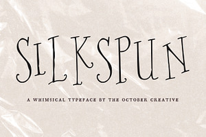 Silkspun Condensed Serif Font, a Serif Font by The October Creative