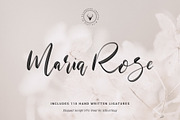 Maria Rose Elegant Script SVG Font, a Script Font by SilverStag Type Foundry (Thumbnail 1 of 10)