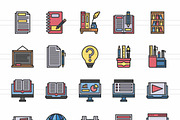 50 Schooling Filled Line Icons, an Icon by IconBunny (Thumbnail 2 of 2)