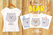 Cute Bear, an Animal Illustration by JulianArt (Thumbnail 1 of 5)