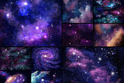 Galaxies Digital Papers, an Illustration by Kandace Lalo Designs (Thumbnail 3 of 3)