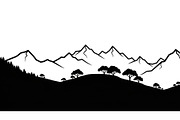 Mountain Pines Silhouette, a Graphic by hafijul (Thumbnail 14 of 17)