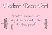 Modern Deco font, a Font by Charlotte Breedon Design (Thumbnail 1 of 4)
