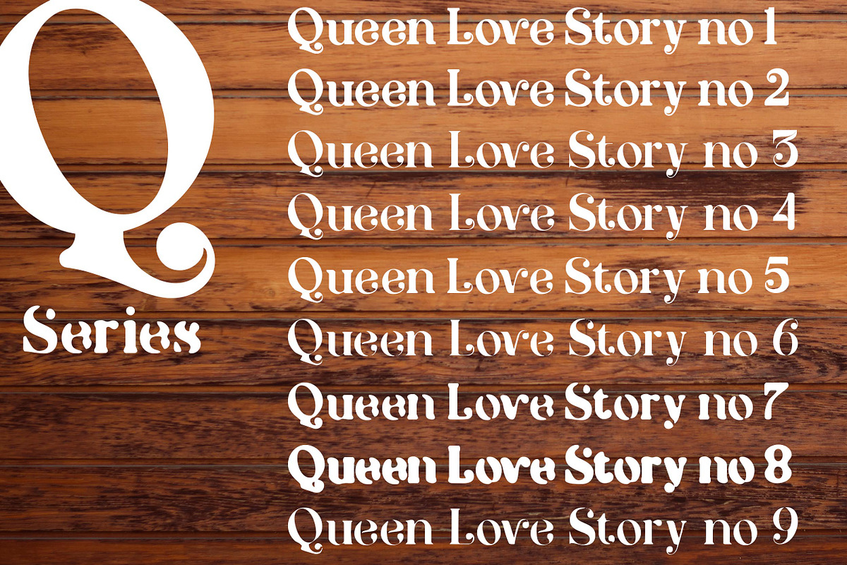 Queen Love Stories, a Serif Font by greatypes studio (Photo 11 of 13)