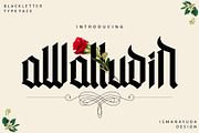 Awaludin, a Blackletter Font by ismanayuda (Thumbnail 1 of 7)