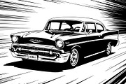Vintage Speed Car SVG Bundle, an Object Graphic by Creativeshirt (Thumbnail 10 of 12)
