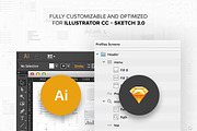 Wireframe Kit - V2, a Templates & Theme by UI8 (Thumbnail 6 of 7)