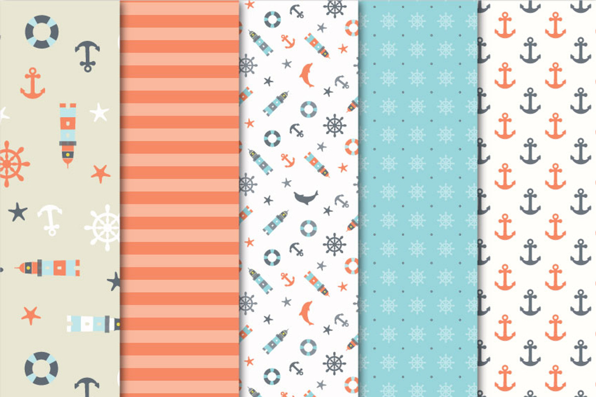 Digital Paper Nautical preview 3