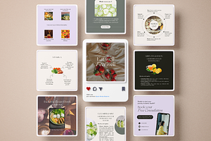Nutrition Coach Instagram Canva Kit