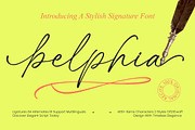 Belphia Stylish Signature Font, a Script Font by Letterena Studios Script (Thumbnail 1 of 10)