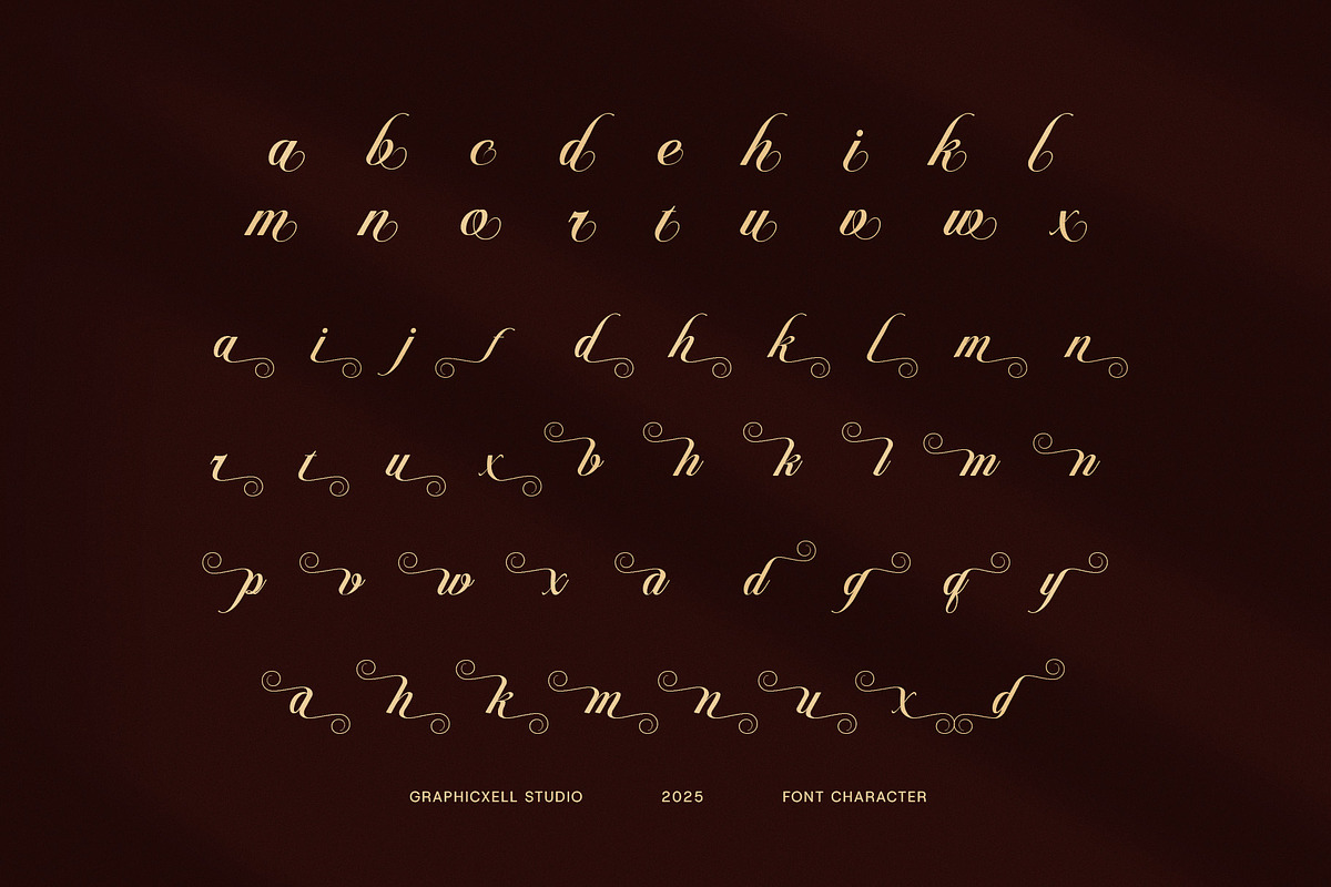 Meriska Elegant Wedding Script Font, a Script Font by Graphicxell (Photo 7 of 8)