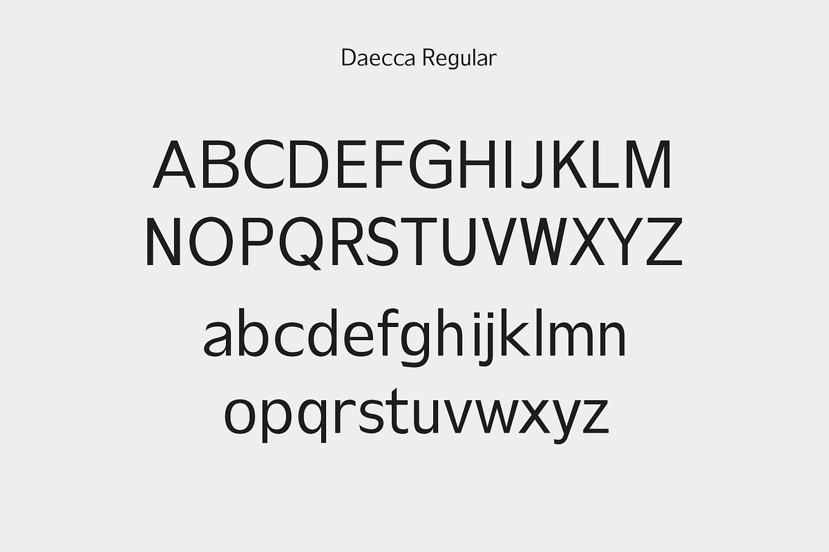 Daecca Sans Serif Font Family preview 3