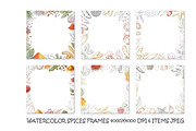 Frames of various spices and herbs, a Background Graphic by SketchArtStudio (Thumbnail 1 of 3)