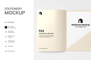 Stationery File Mockup PSD Template, an Advertising Mockup by graphypix (Thumbnail 2 of 4)