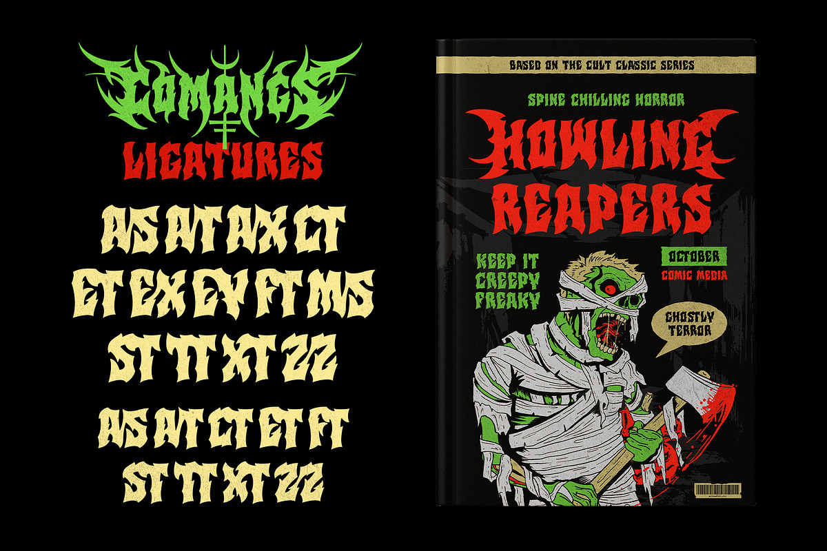 Comangs Typeface, a Blackletter Font by alit design (Photo 18 of 20)
