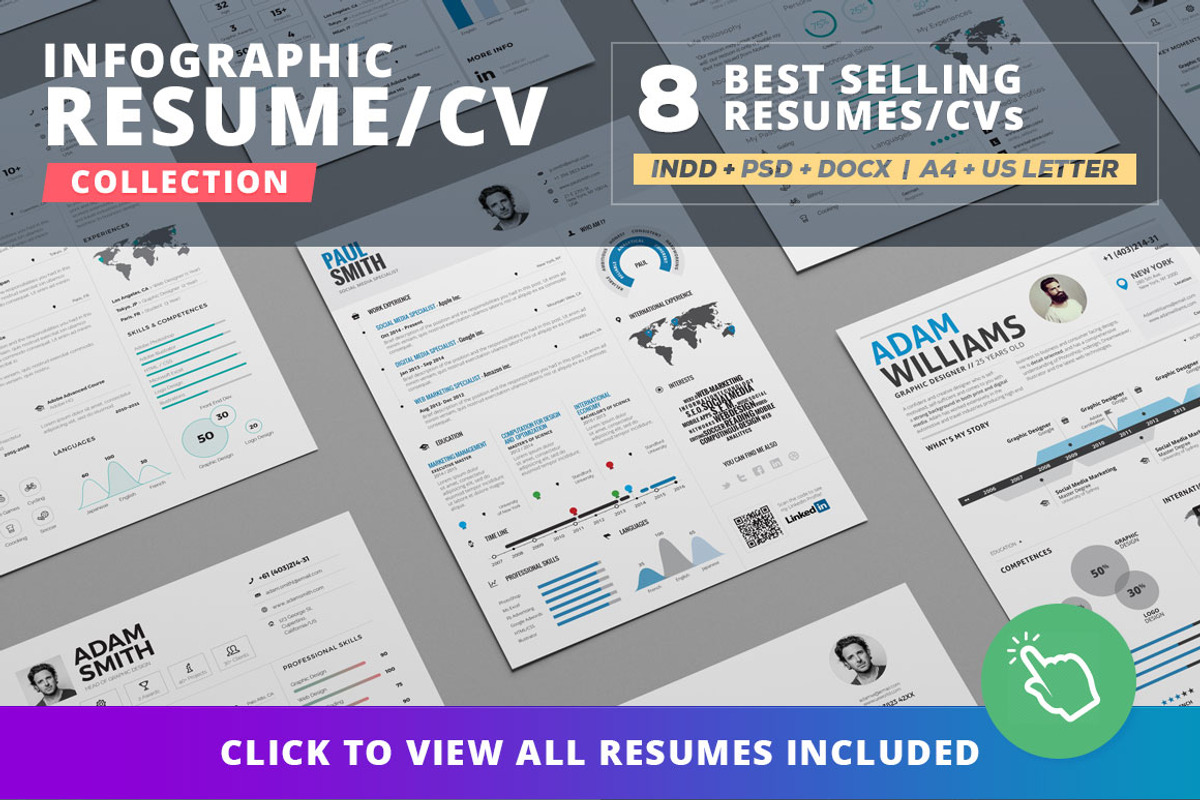 Entire Shop - Resume/Cv Bundle, a Resume Template by TheResumeCreator (Photo 2 of 7)