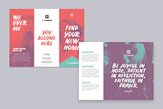 New Home Church Trifold Brochure, a Brochure Template by Church Resources Depot (Thumbnail 2 of 2)