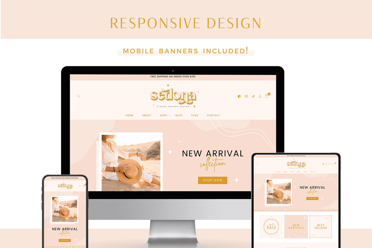Boho Shopify Theme, a Shopify Template by Macarons and Mimosas (Photo 7 of 10)