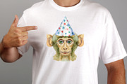Monkey portraits, an Animal Illustration by Watercolor fantasy (Thumbnail 7 of 9)