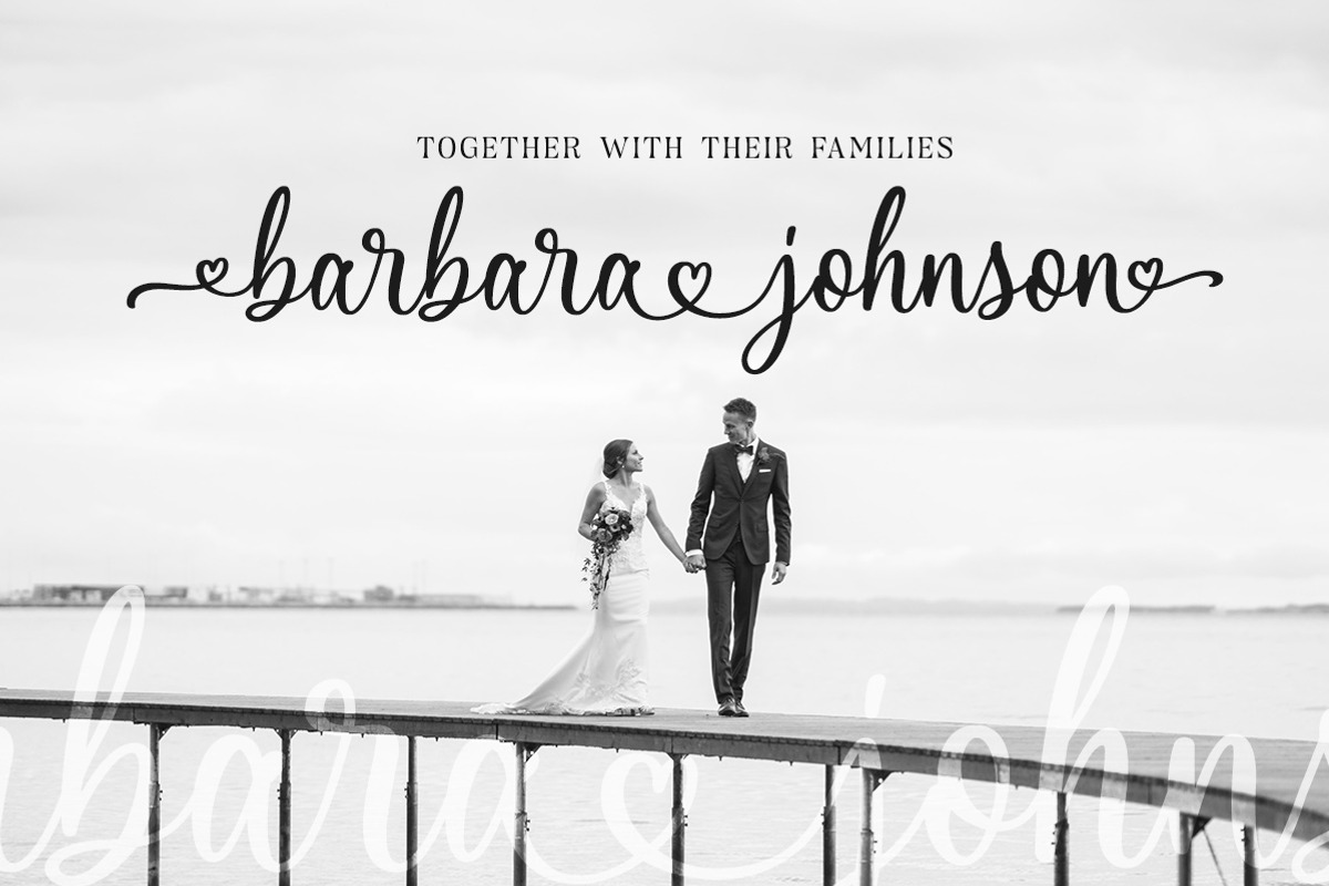 Emely and Peter - Lovely Script, a Script Font by Letterhend Studio (Photo 6 of 11)