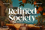 Refined Society - Vintage Typeface, a Serif Font by HipFonts (Thumbnail 1 of 14)