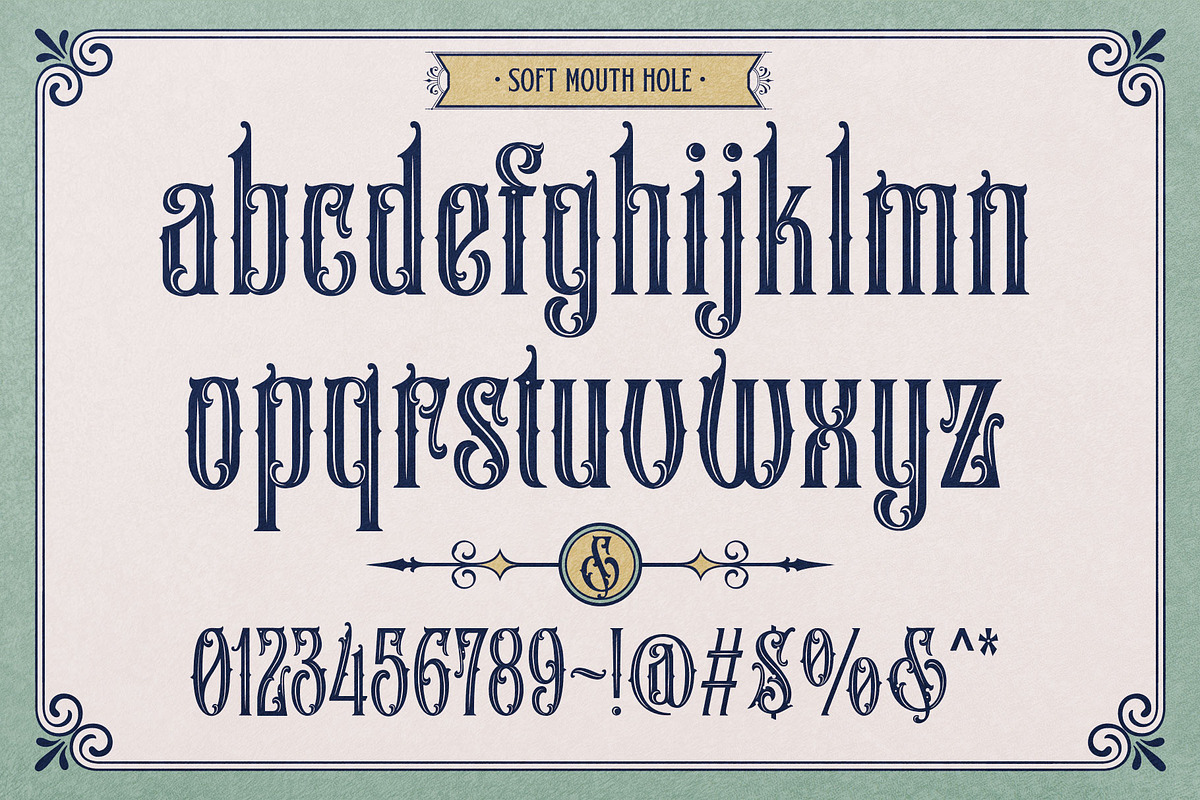 Soft Mouth Victorian Typeface, a Blackletter Font by alit design (Photo 16 of 24)