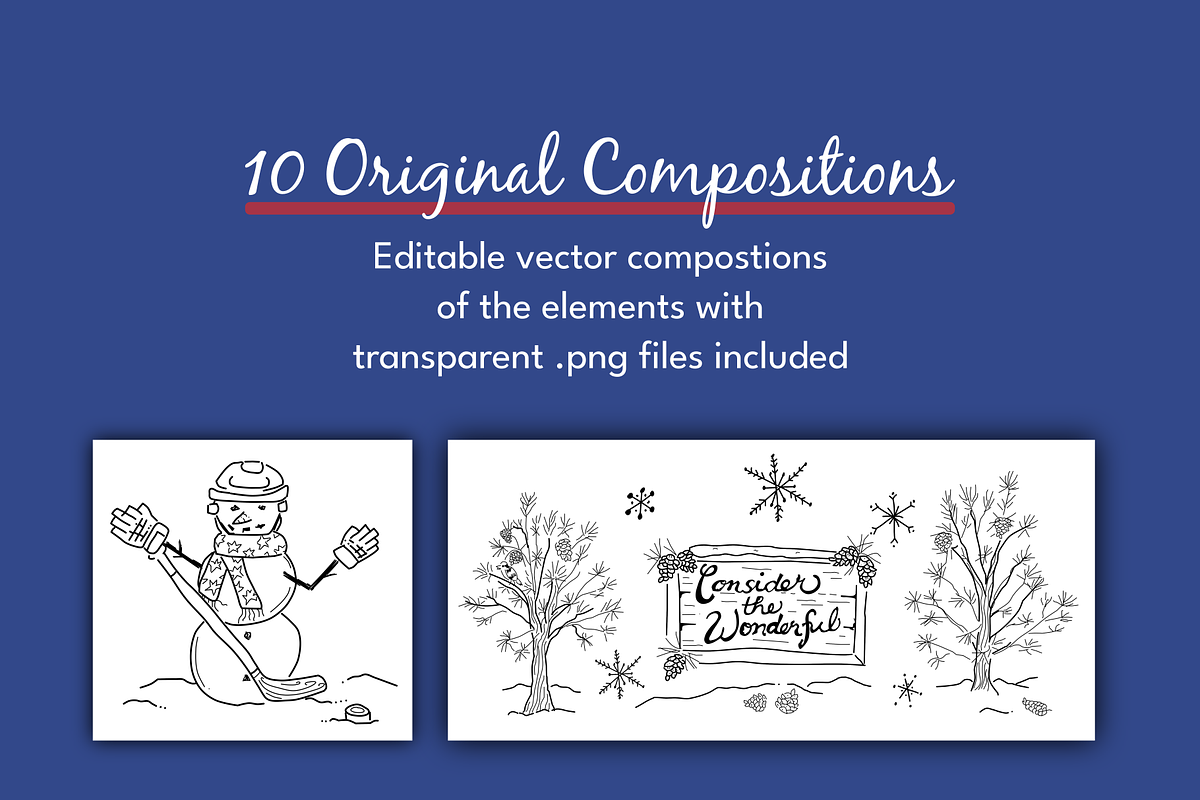 Wonderful Winter Illustrations, a Seasonal Illustration by AJ Doodles (Photo 7 of 18)