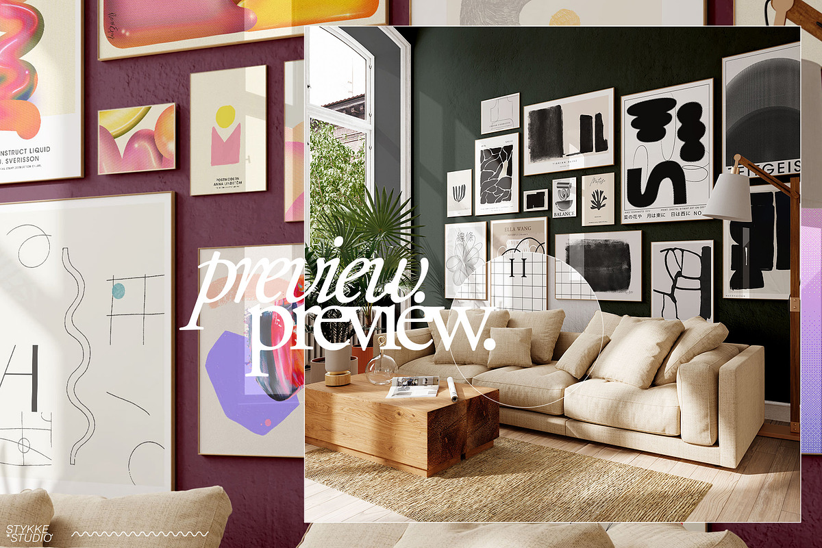 LENIS ROOM Natural Frame Mockup Set, a Household Mockup by Stykke Studio (Photo 44 of 58)