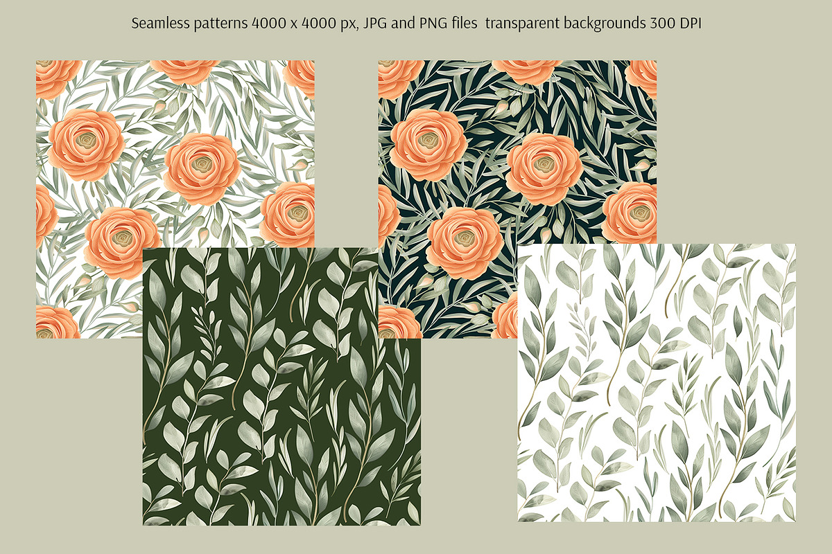 Everbloom Floral Collection, a Decorative Illustration by Anna Druzhkova (Photo 10 of 22)