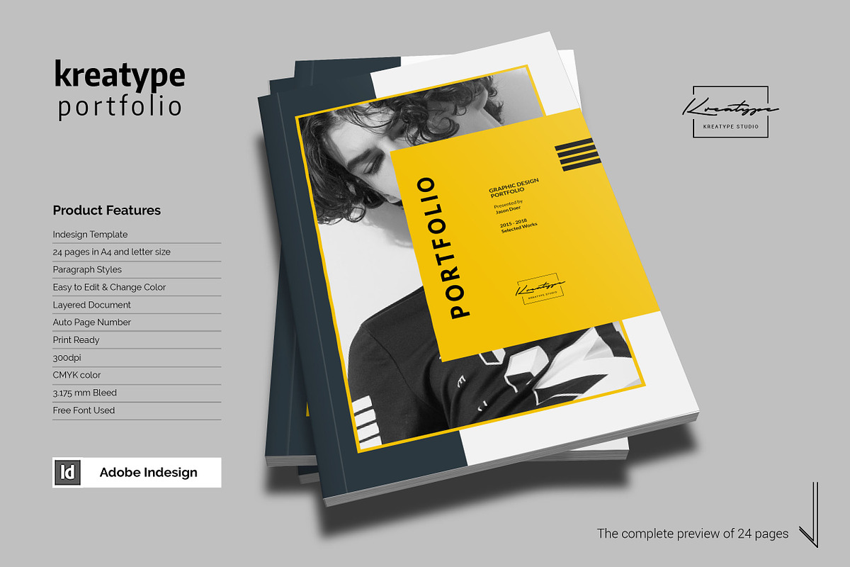 Kreatype Portfolio, a Brochure Template by Kreatype Studio (Photo 2 of 16)