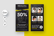 Fashion Black Friday Flyer DL Canva, a Flyer Template by artbart (Thumbnail 1 of 7)