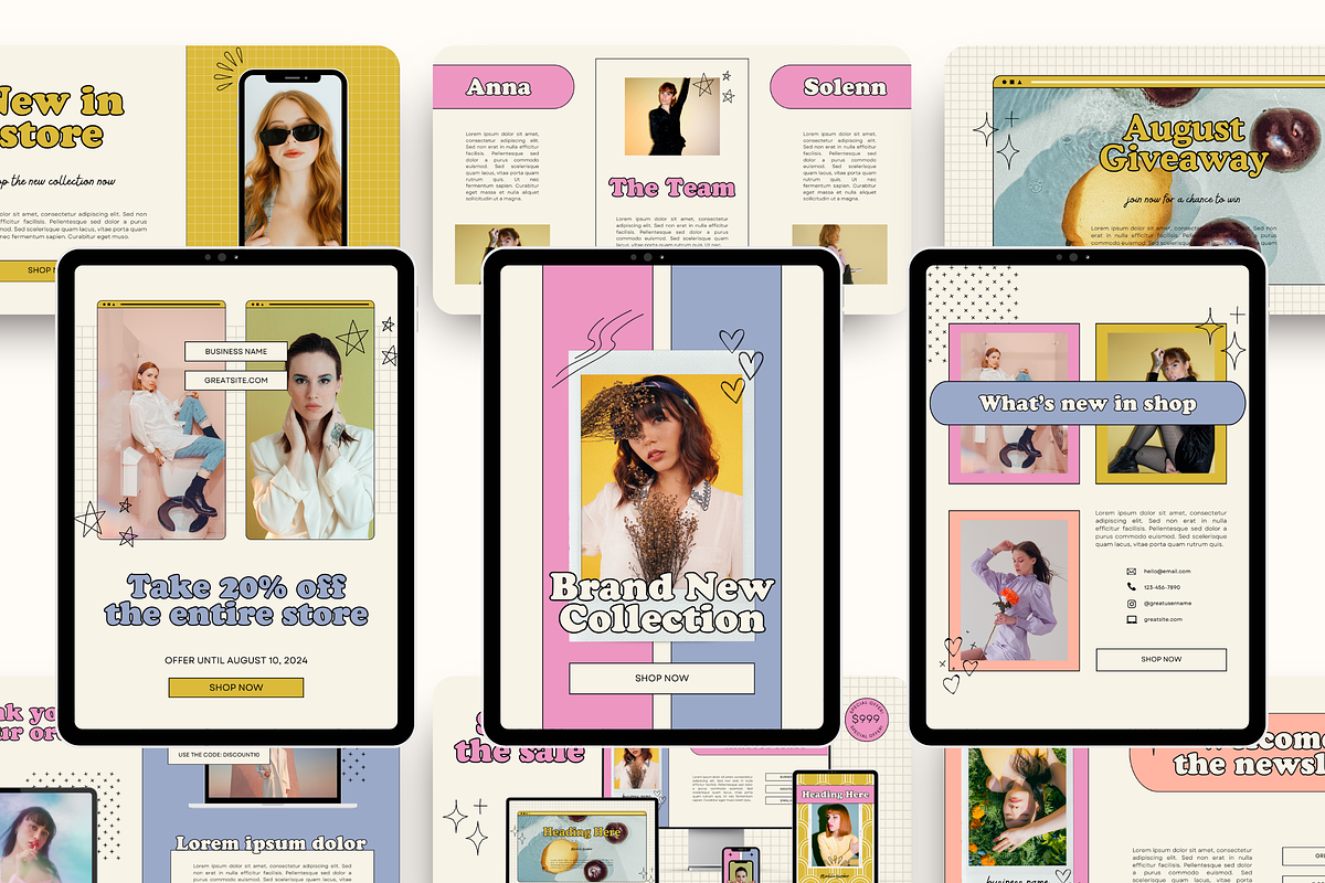 Email Marketing Newsletter Template, an Email Template by Branding Babe Co. (Photo 3 of 9)