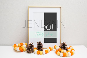 Halloween Frame Mockup PSD