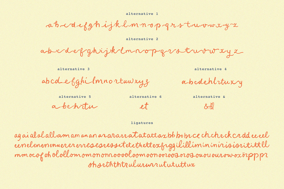 Limoncello Recipe Handwritten Font, a Script Font by PeachCreme (Photo 11 of 13)