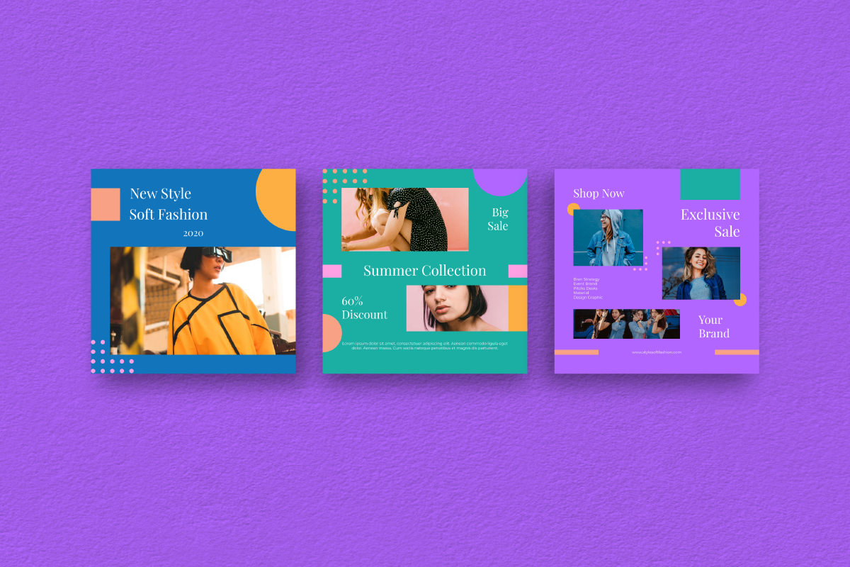 Soft Fashion Instagram Template, a Social Media Template by Inkofert (Photo 3 of 12)