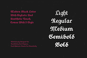 Todak Gothic - Blackletter Family, a Blackletter Font by Holyline Design (Thumbnail 2 of 15)