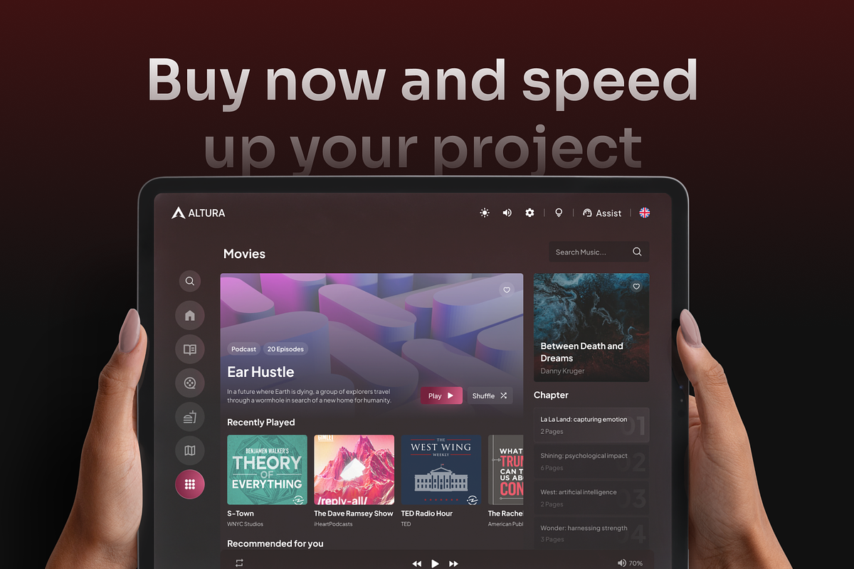 Altura - SAAS Entertainment UI Kit, a Landing Page Template by Agensip Design Agency (Photo 10 of 10)