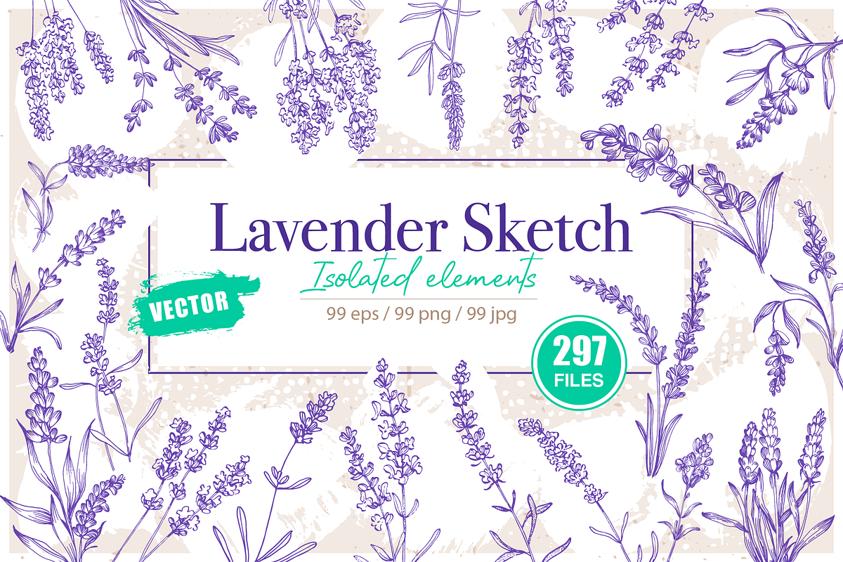 Lavender sketch illustration, a Decorative Illustration by Samira (Photo 1 of 10)