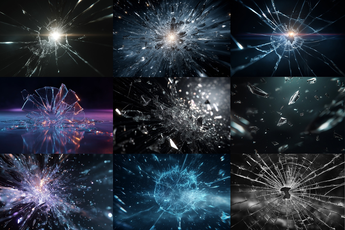 Fractured Fragments Backgrounds, a Background Graphic by HipFonts