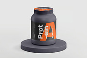 Protein Jar Mockup, a Packaging Mockup by zippypixelstudio (Thumbnail 12 of 15)