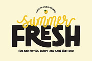 Summer Fresh - Chunky Font Duo, a Sans Serif Font by Airotype (Thumbnail 1 of 14)