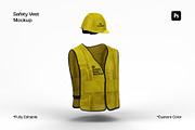 Safety Vest Mockup, a Hoody Mockup by sweetmaroon.studio (Thumbnail 1 of 3)