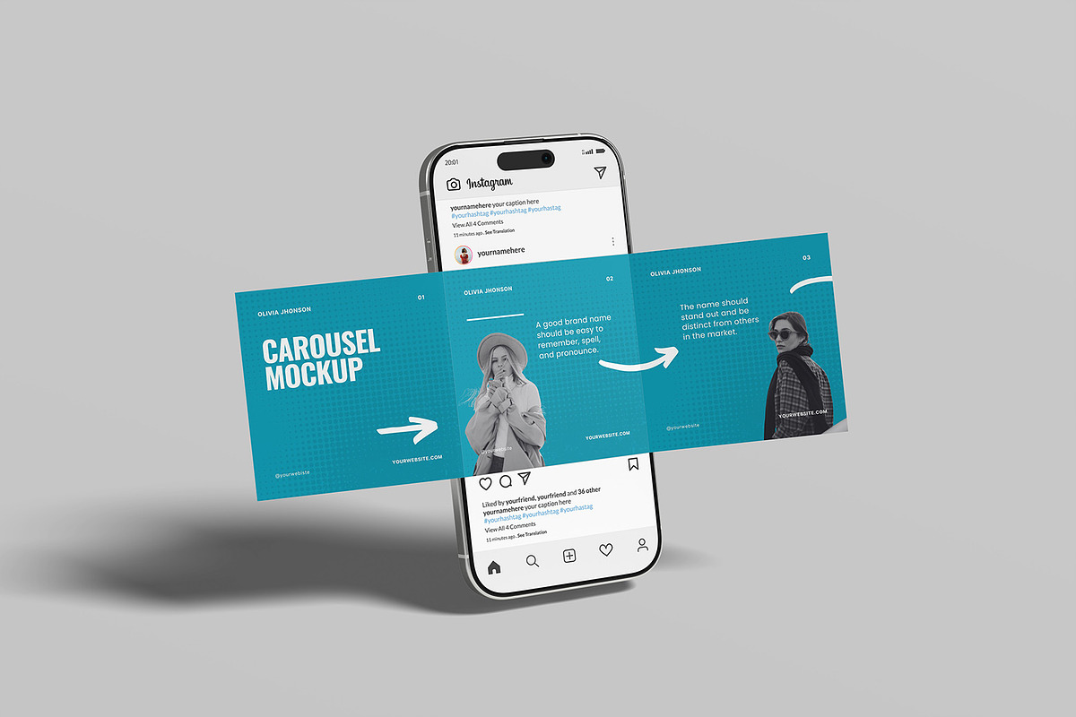 Carousel Mockup, a Device Mockup by ZifaraDesign (Photo 5 of 5)