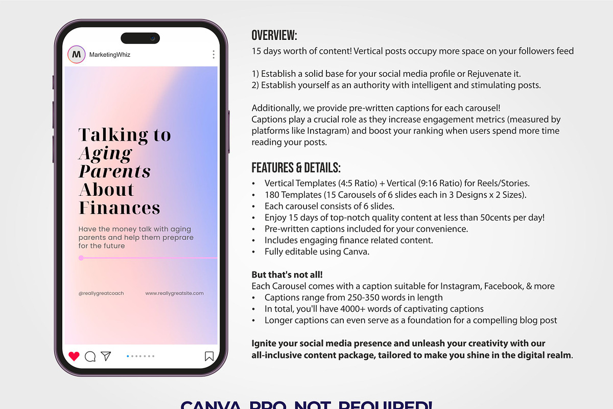 Financial Advisor Carousel Bundle 2, a Social Media Template by Aks-Designs (Photo 5 of 6)