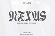 NEXUS, a Blackletter Font by Dz Akali (Thumbnail 1 of 8)