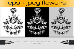 Vector Flowers, Ornaments